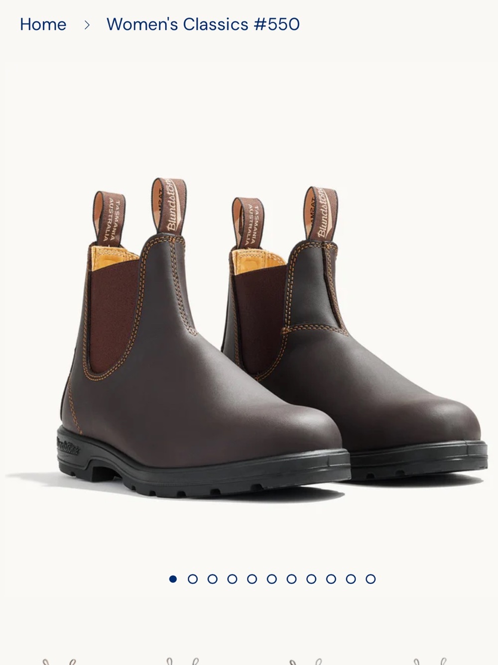 BLUNDSTONE 550 Chelsea Boots - Dark Brown with Chestnut Panels